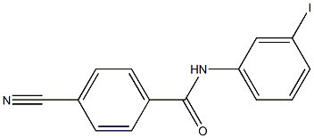 4-cyano-N-(3-iodophenyl)benzamide Struktur