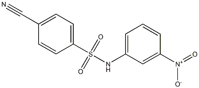 4-cyano-N-(3-nitrophenyl)benzene-1-sulfonamide 结构式