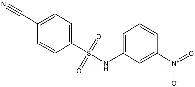 4-cyano-N-(3-nitrophenyl)benzene-1-sulfonamide Structure