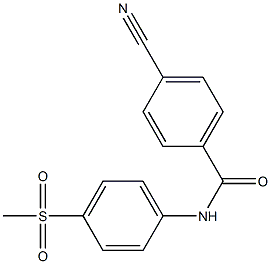 4-cyano-N-(4-methanesulfonylphenyl)benzamide Structure
