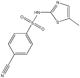  4-cyano-N-(5-methyl-1,3-thiazol-2-yl)benzenesulfonamide