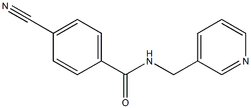 4-cyano-N-(pyridin-3-ylmethyl)benzamide Struktur