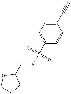 4-cyano-N-(tetrahydrofuran-2-ylmethyl)benzenesulfonamide
