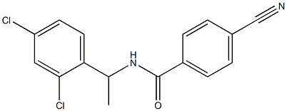 4-cyano-N-[1-(2,4-dichlorophenyl)ethyl]benzamide Structure
