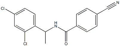 4-cyano-N-[1-(2,4-dichlorophenyl)ethyl]benzamide|