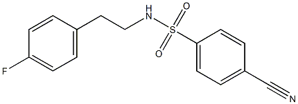 4-cyano-N-[2-(4-fluorophenyl)ethyl]benzene-1-sulfonamide