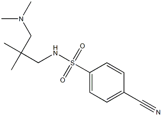 4-cyano-N-[3-(dimethylamino)-2,2-dimethylpropyl]benzenesulfonamide Struktur