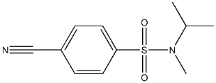 4-cyano-N-isopropyl-N-methylbenzenesulfonamide,,结构式
