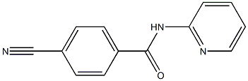 4-cyano-N-pyridin-2-ylbenzamide Struktur