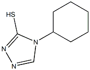 4-cyclohexyl-4H-1,2,4-triazole-3-thiol 化学構造式