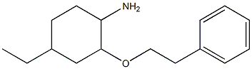 4-ethyl-2-(2-phenylethoxy)cyclohexan-1-amine Struktur