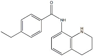 4-ethyl-N-(1,2,3,4-tetrahydroquinolin-8-yl)benzamide 结构式