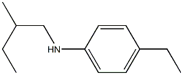 4-ethyl-N-(2-methylbutyl)aniline Struktur