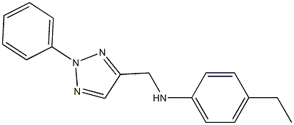 4-ethyl-N-[(2-phenyl-2H-1,2,3-triazol-4-yl)methyl]aniline Struktur