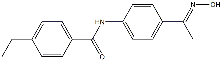 4-ethyl-N-{4-[1-(hydroxyimino)ethyl]phenyl}benzamide,,结构式