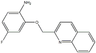 4-fluoro-2-(quinolin-2-ylmethoxy)aniline Struktur