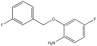 4-fluoro-2-[(3-fluorobenzyl)oxy]aniline 结构式