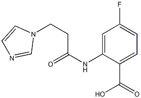 4-fluoro-2-{[3-(1H-imidazol-1-yl)propanoyl]amino}benzoic acid|