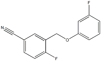 4-fluoro-3-(3-fluorophenoxymethyl)benzonitrile|