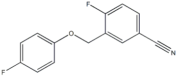 4-fluoro-3-(4-fluorophenoxymethyl)benzonitrile Struktur