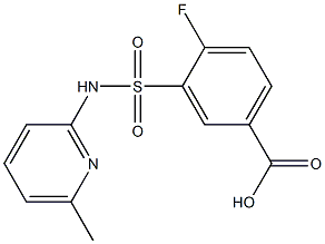 4-fluoro-3-[(6-methylpyridin-2-yl)sulfamoyl]benzoic acid