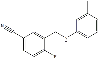 4-fluoro-3-{[(3-methylphenyl)amino]methyl}benzonitrile
