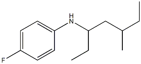 4-fluoro-N-(5-methylheptan-3-yl)aniline Struktur