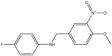  4-fluoro-N-[(4-methoxy-3-nitrophenyl)methyl]aniline