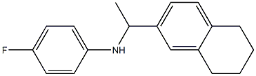4-fluoro-N-[1-(5,6,7,8-tetrahydronaphthalen-2-yl)ethyl]aniline 结构式