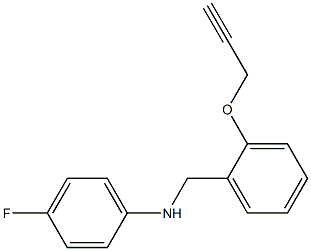 4-fluoro-N-{[2-(prop-2-yn-1-yloxy)phenyl]methyl}aniline 结构式