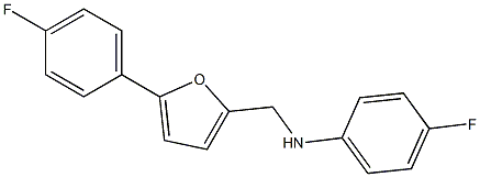 4-fluoro-N-{[5-(4-fluorophenyl)furan-2-yl]methyl}aniline Struktur