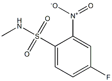 4-fluoro-N-methyl-2-nitrobenzene-1-sulfonamide 化学構造式