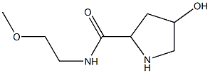 4-hydroxy-N-(2-methoxyethyl)pyrrolidine-2-carboxamide Structure