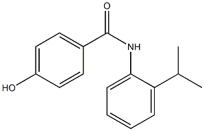 4-hydroxy-N-[2-(propan-2-yl)phenyl]benzamide 化学構造式