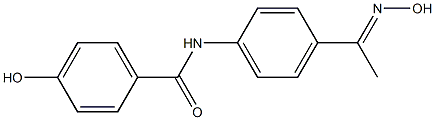 4-hydroxy-N-{4-[(1E)-N-hydroxyethanimidoyl]phenyl}benzamide,,结构式