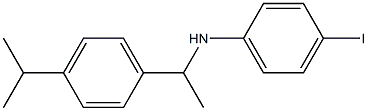 4-iodo-N-{1-[4-(propan-2-yl)phenyl]ethyl}aniline 结构式