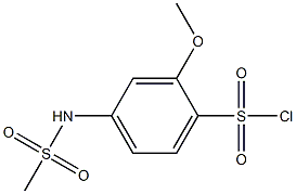 4-methanesulfonamido-2-methoxybenzene-1-sulfonyl chloride 化学構造式