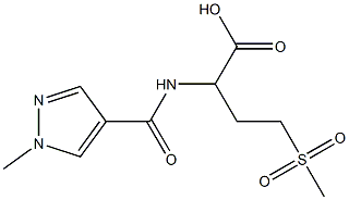  4-methanesulfonyl-2-[(1-methyl-1H-pyrazol-4-yl)formamido]butanoic acid