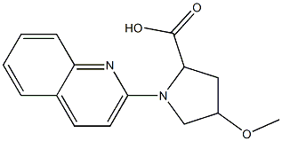  4-methoxy-1-quinolin-2-ylpyrrolidine-2-carboxylic acid