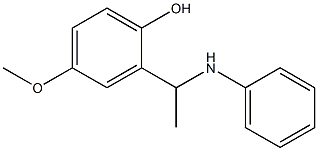 4-methoxy-2-[1-(phenylamino)ethyl]phenol Structure
