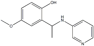 4-methoxy-2-[1-(pyridin-3-ylamino)ethyl]phenol Struktur