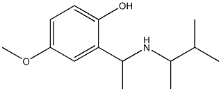 4-methoxy-2-{1-[(3-methylbutan-2-yl)amino]ethyl}phenol,,结构式