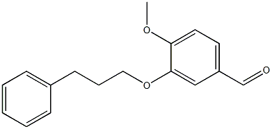 4-methoxy-3-(3-phenylpropoxy)benzaldehyde Struktur