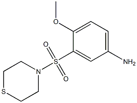 4-methoxy-3-(thiomorpholine-4-sulfonyl)aniline