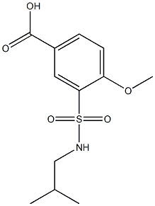 4-methoxy-3-[(2-methylpropyl)sulfamoyl]benzoic acid Structure