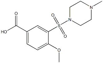 4-methoxy-3-[(4-methylpiperazine-1-)sulfonyl]benzoic acid Structure
