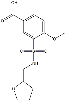 4-methoxy-3-[(oxolan-2-ylmethyl)sulfamoyl]benzoic acid