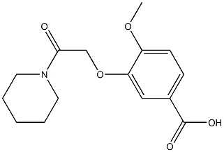 4-methoxy-3-[2-oxo-2-(piperidin-1-yl)ethoxy]benzoic acid