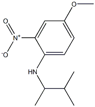 4-methoxy-N-(3-methylbutan-2-yl)-2-nitroaniline Structure