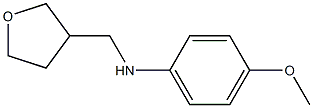 4-methoxy-N-(oxolan-3-ylmethyl)aniline Struktur